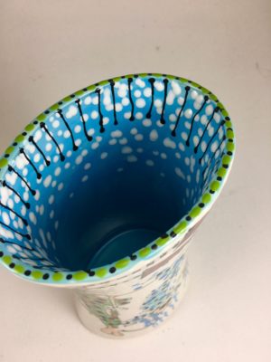 Vase #8 (flying ladies/green hair) - Image 3