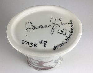 Vase #8 (flying ladies/green hair) - Image 4
